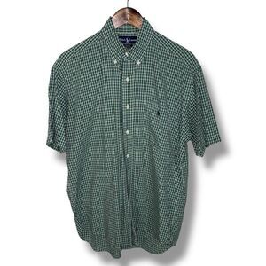 Green Polo Ralph Lauren Blake S/S Button Down Shirt Size M